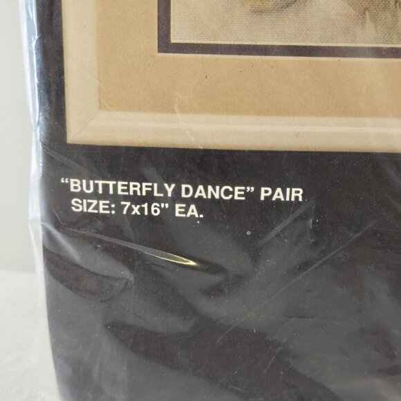 Vtg Bucilla Butterfly Dance Pair Embroidery Stitchery Kit 40114 7 x 16 1987 NOS - Picture 6 of 7